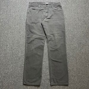 Carhartt Rugged Flex Relaxed Fit Work Pants Mens 36x34 Gray Canvas 102517-039
